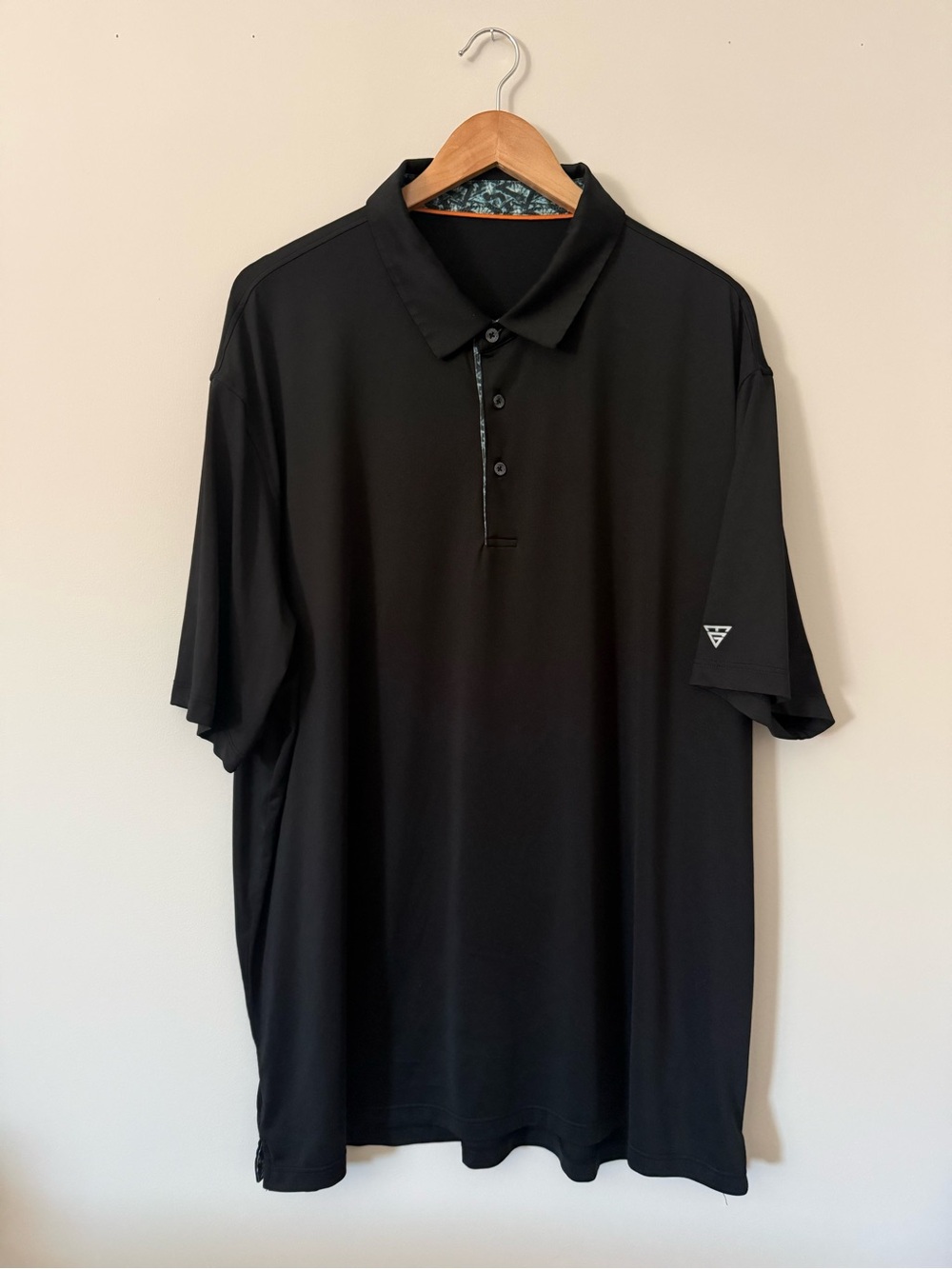 Men's Maelreg Black Performance Polo Shirt